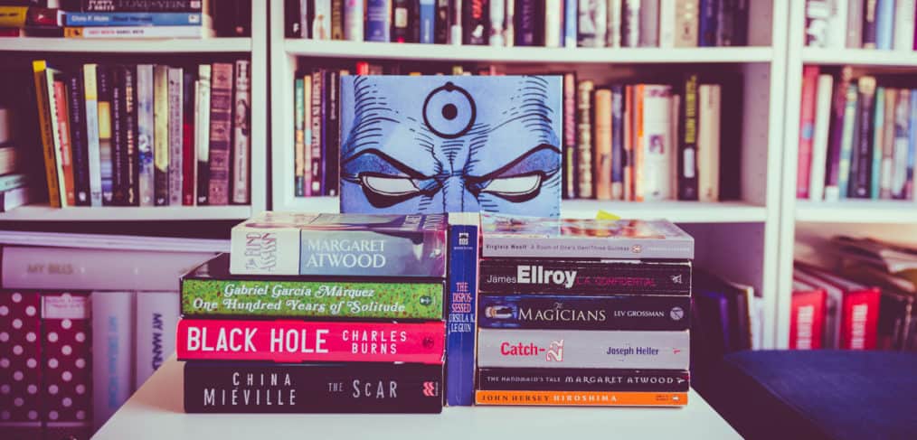 A pile of books